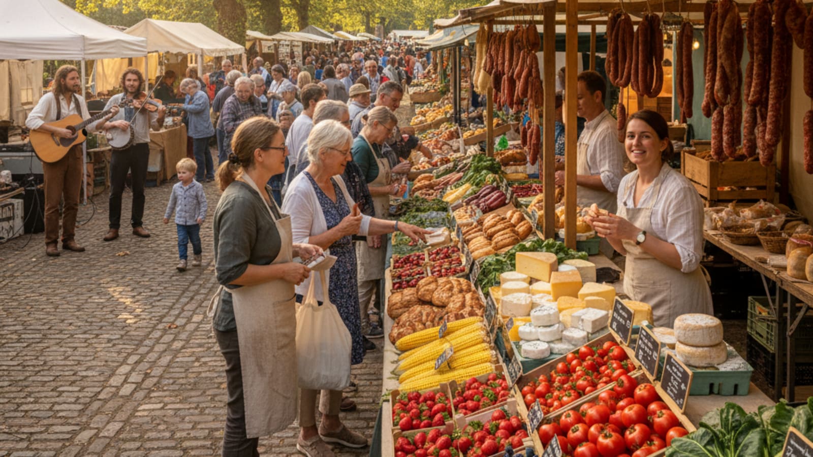Thornbury Farmers Market showcasing fresh local produce