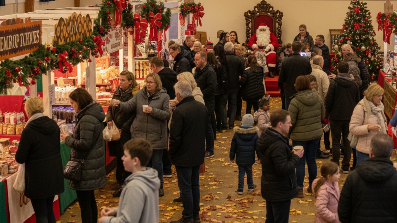 Festive scene at JB's Christmas Craft Fair in Rainham