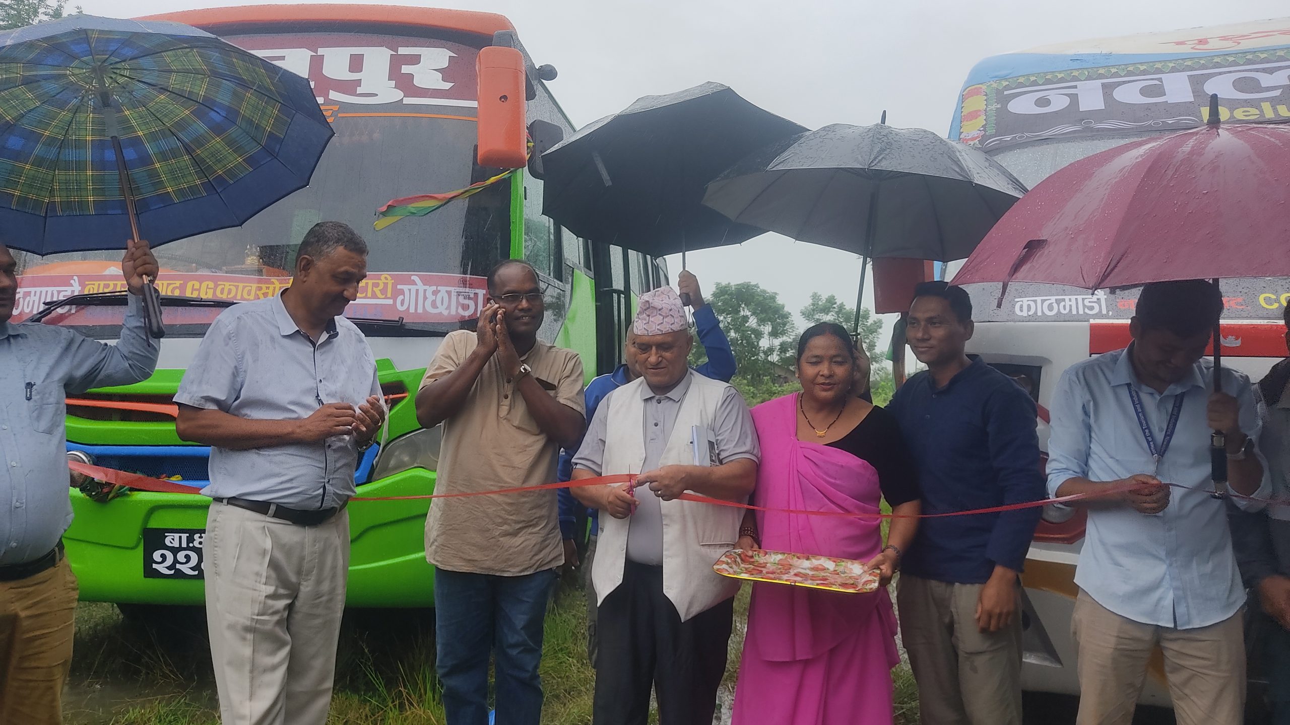 ४५ औँ विश्व पर्यटन दिवस : अमलटारीमा पर्यटन बस उद्धघाटन