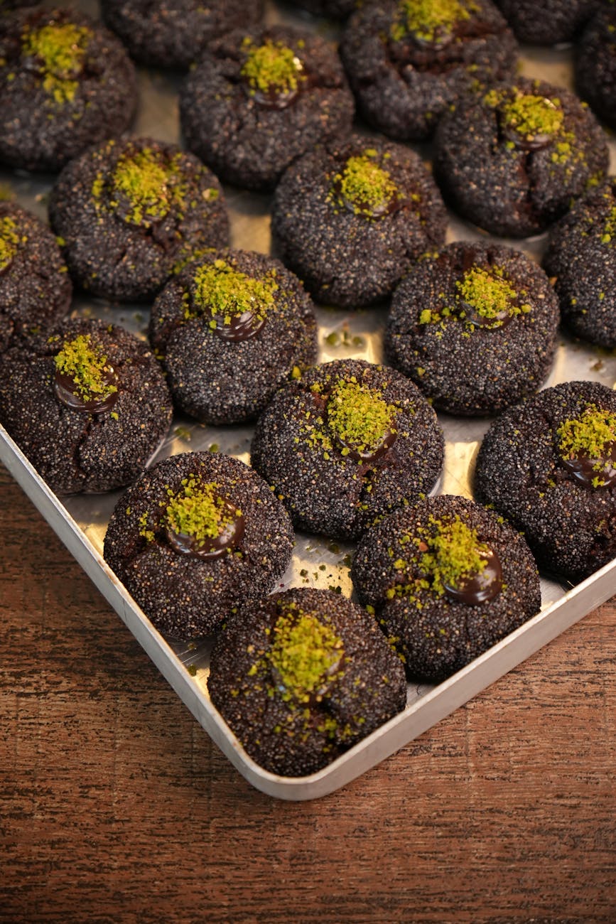 Pistachio Rose Cookies