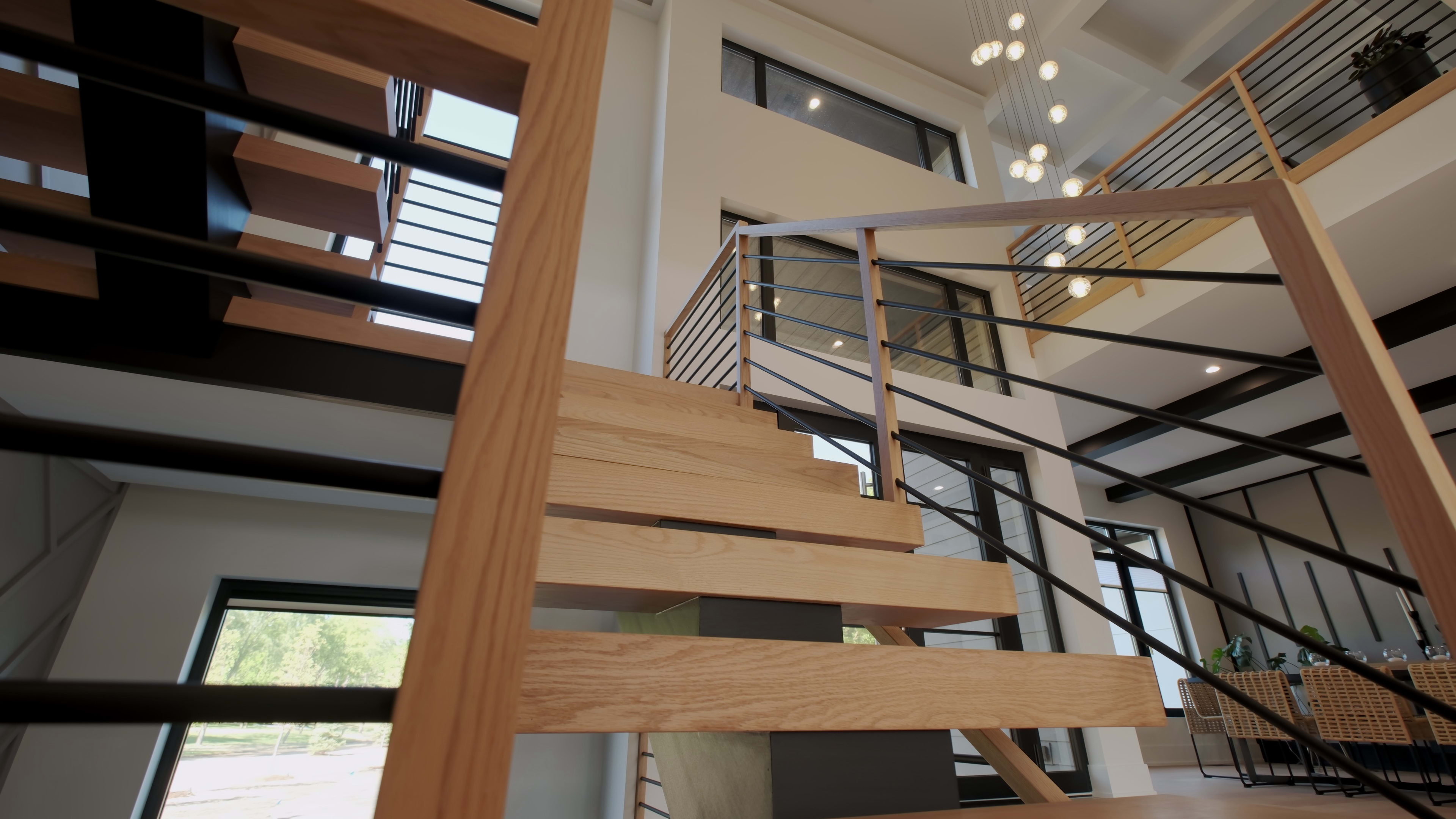 Stairs in modern home