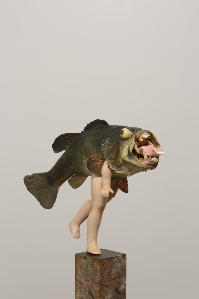 Untitled (Fish w/ Legs on Block)