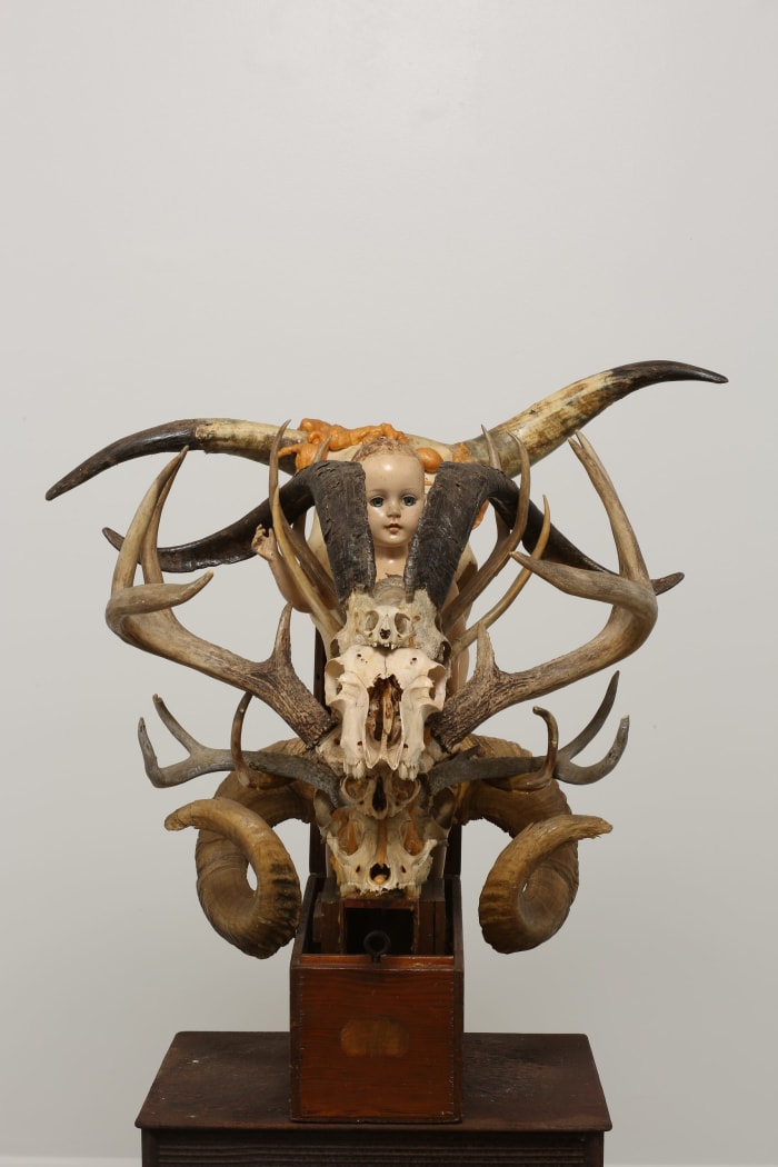 Untitled (Child Warrior Antlers Throne)