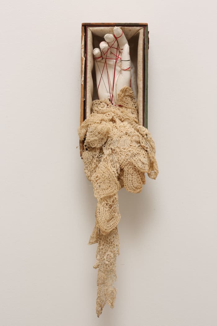 Untitled (Hand /w Lace Wall Hanging)