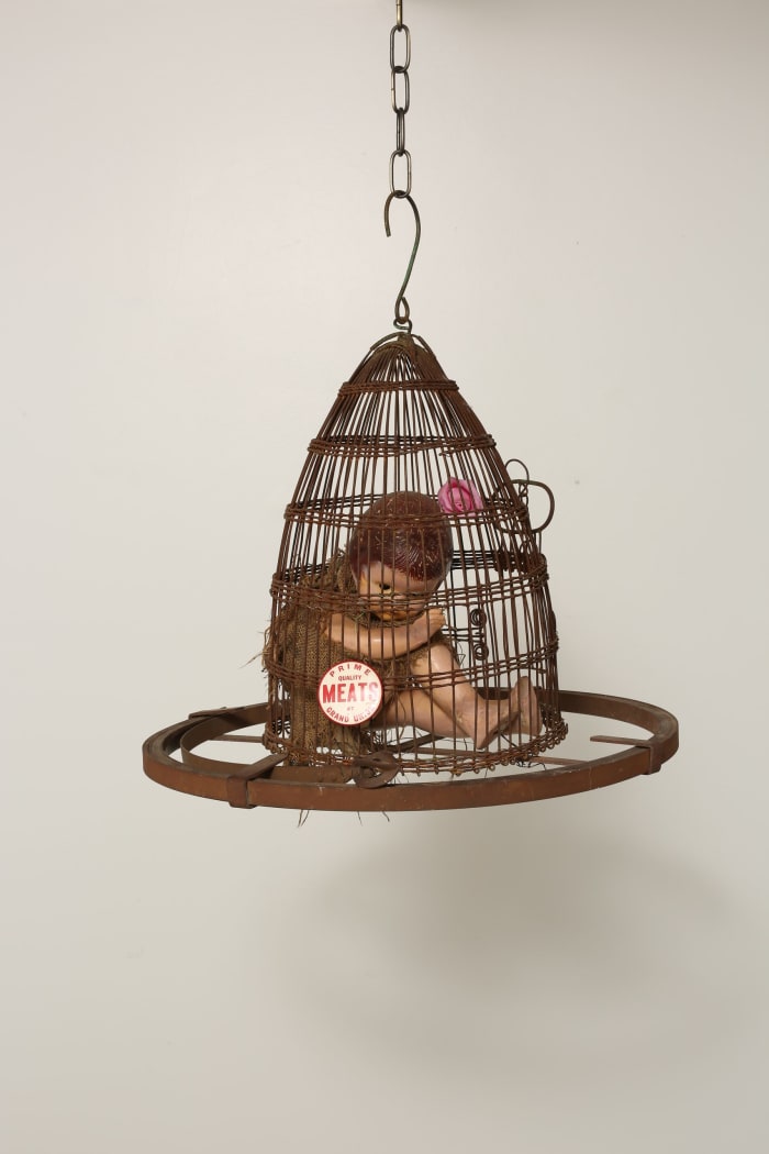 Untitled (Baby in Hanging Cage)