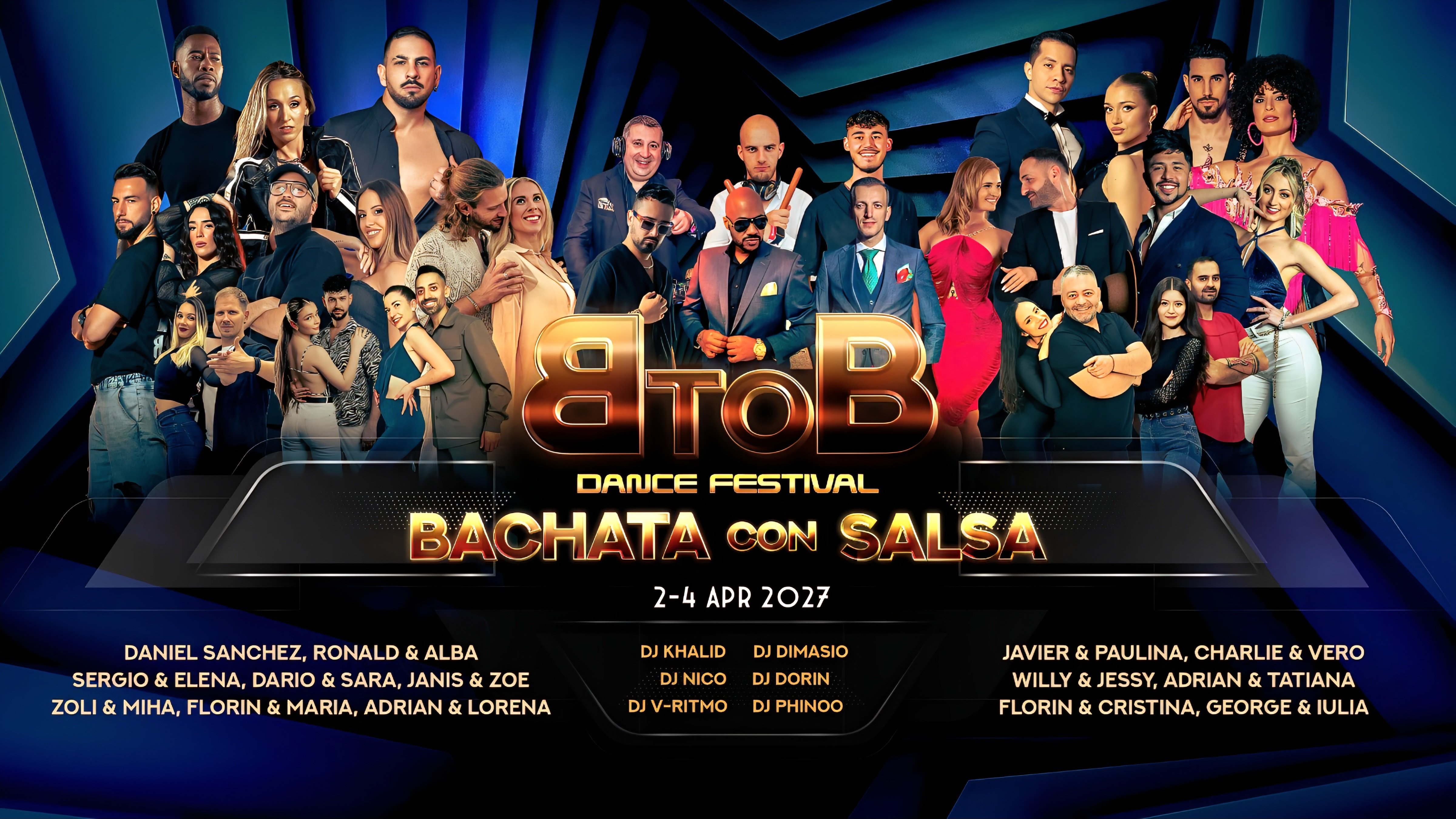 BtoB Bachata con Salsa 2-4 April 2027 Bucharest Romania cover