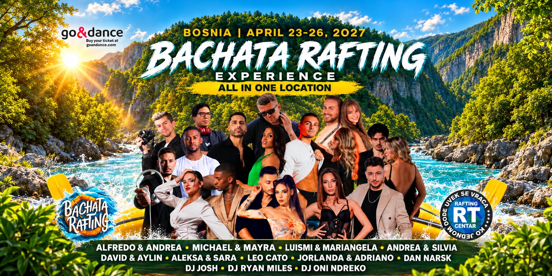 Bachata Rafting 2027 - The World’s Only All-in-One Bachata & Rafting Adventure cover