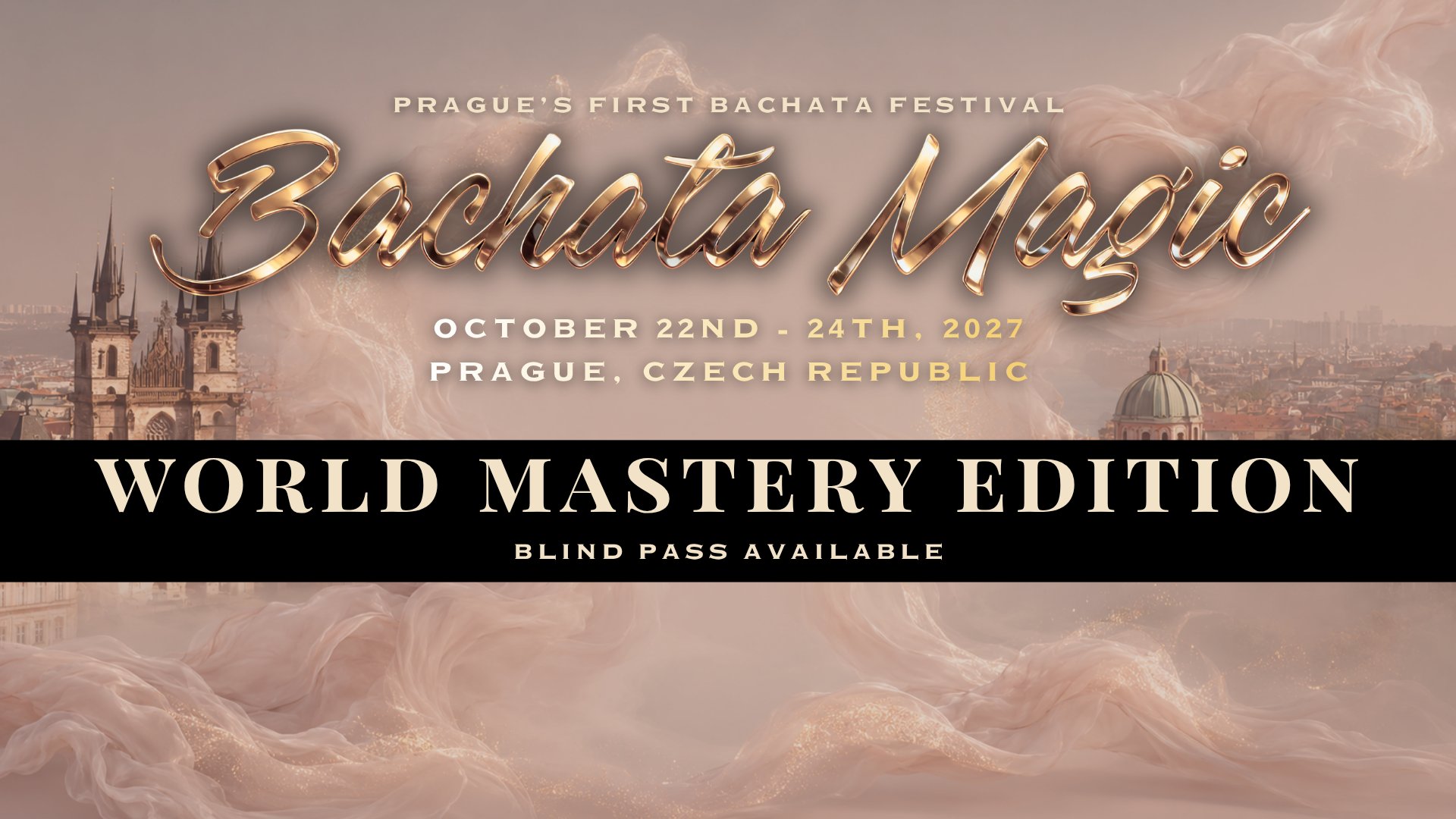 Bachata Magic Festival Prague 2027 - WORLD MASTERY EDITION cover