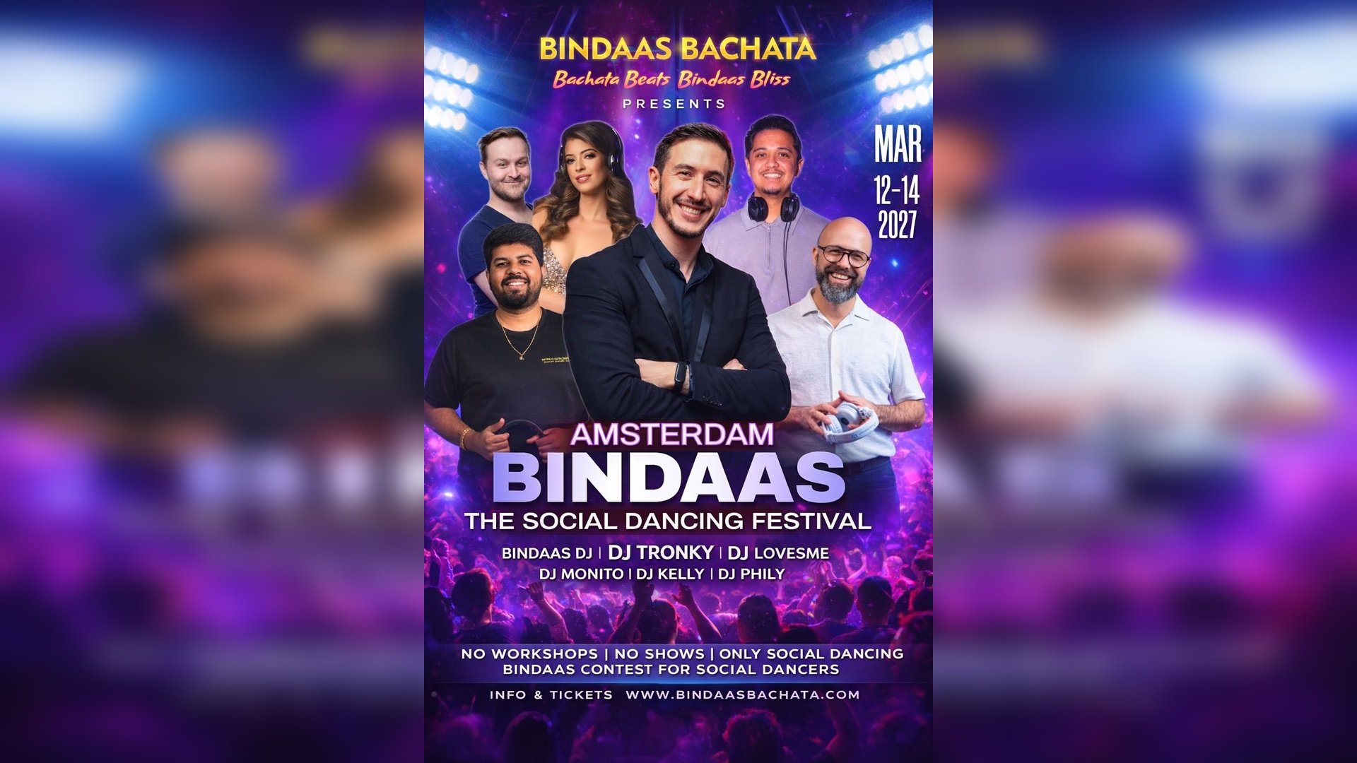 BINDAAS Bachata - THE Social Dancing Festival in Amsterdam 2027 cover