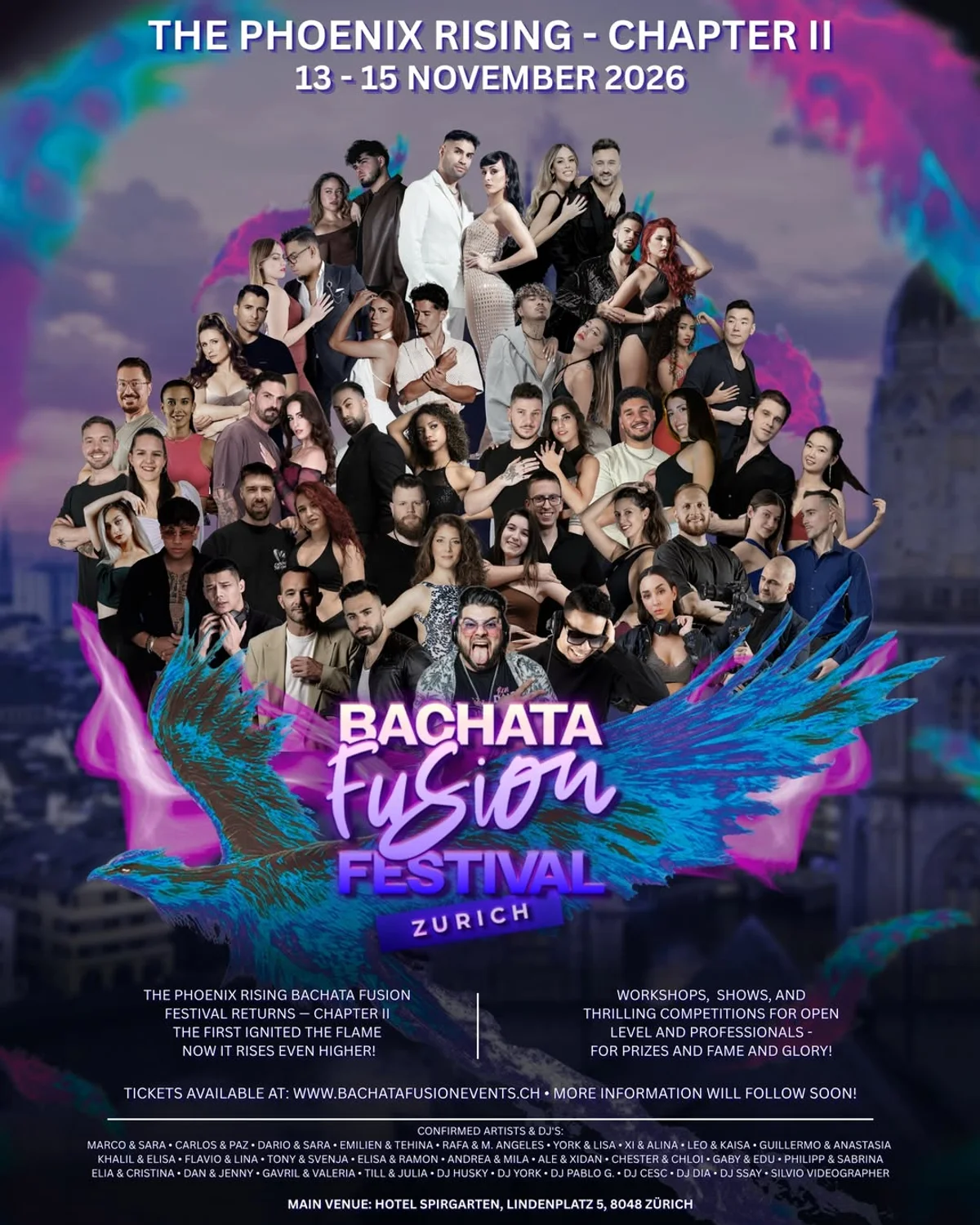 The Phoenix Rising – Chapter II Bachata Fusion Festival Zuri – Bachata in Zurich cover