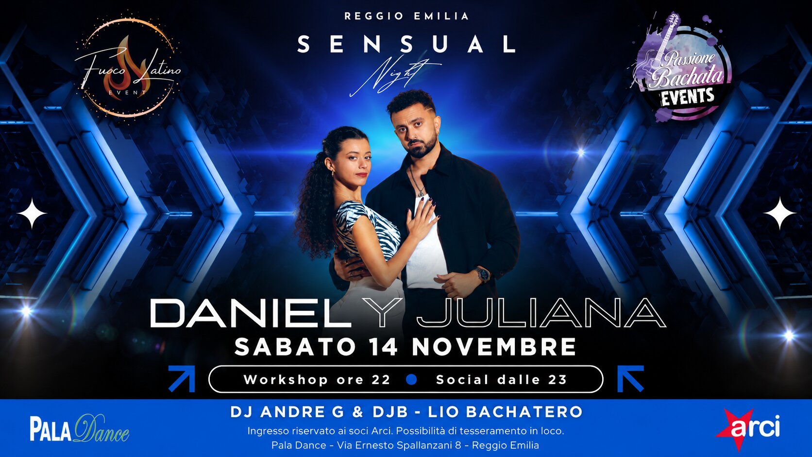 14 Novembre - Sensual Night Reggio Emilia cover