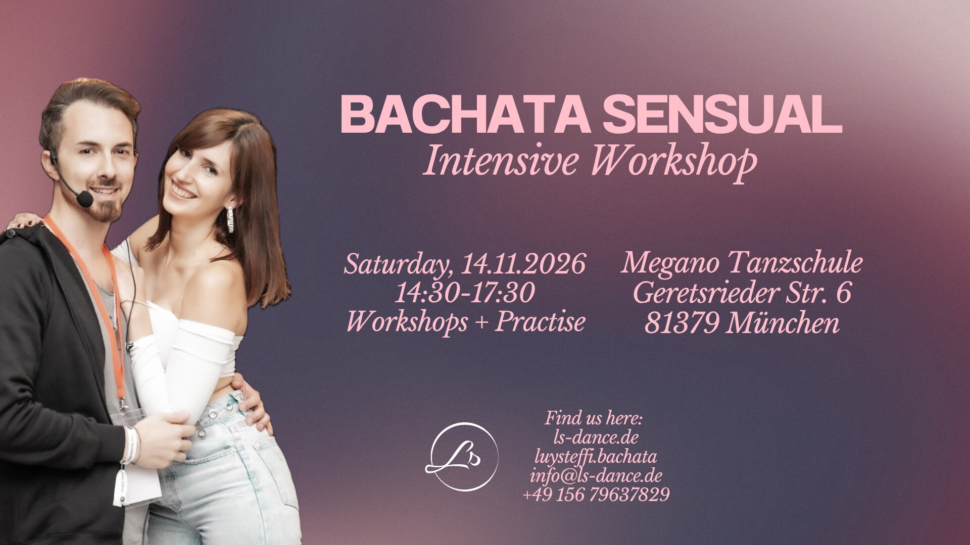 Bachata Sensual Intensive Workshop November - Learn how to Dance as One cover