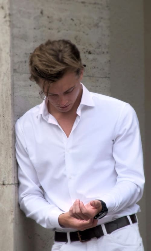 Soft-Touch Cotton Slim Fit White Shirt