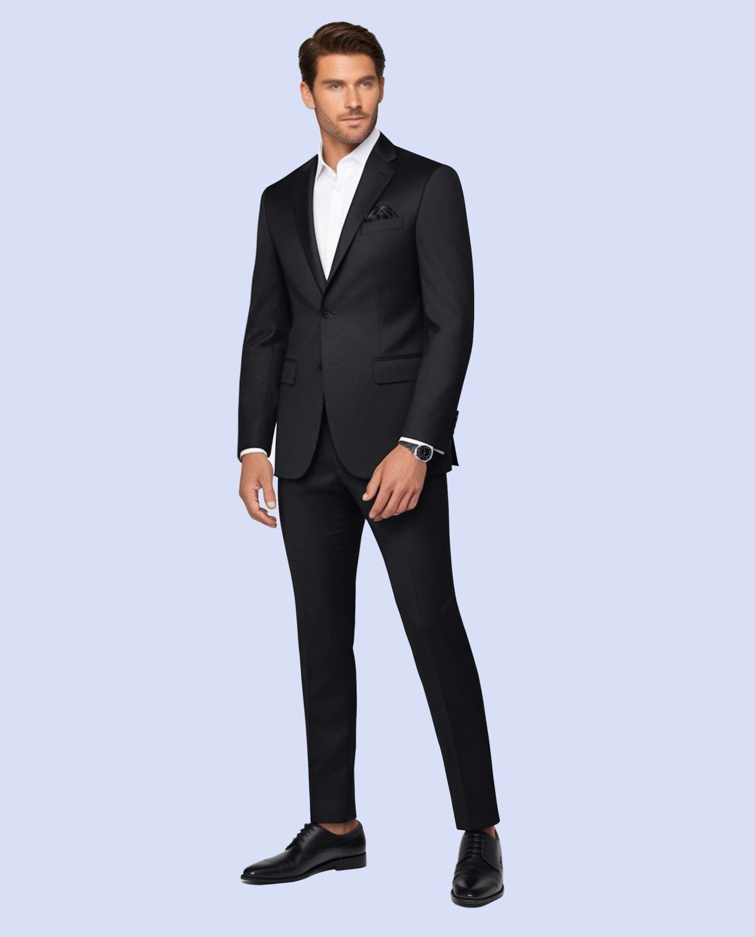 Timeless Classic Black Bespoke Suit