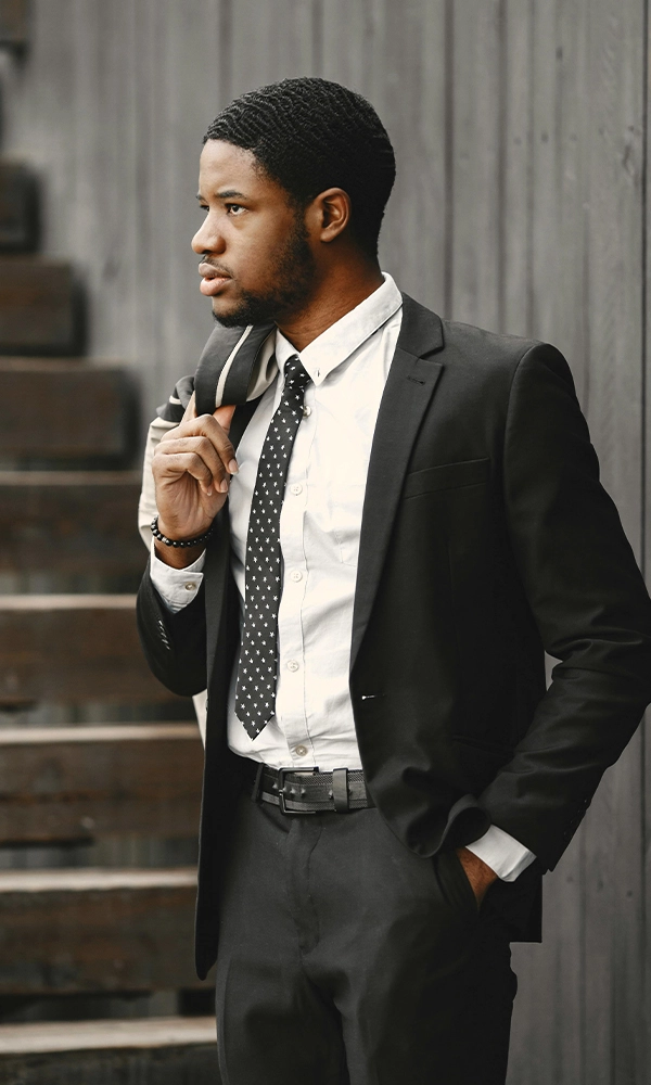 Timeless Black Tailored Suit