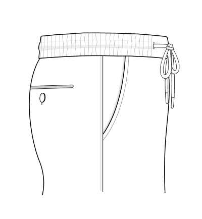 Drawstring Elastic Waistband