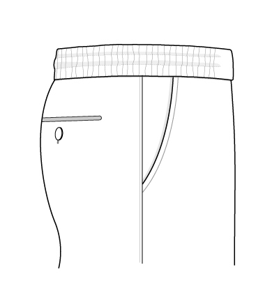 Internal Drawstring Elastic Waistband