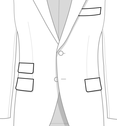 Flap with Ticket Pocket