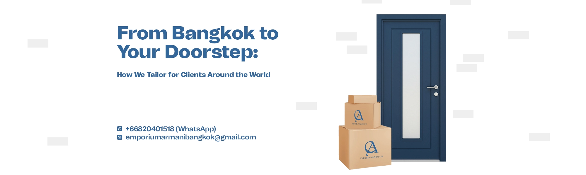 From Bangkok to Your Doorstep: How We Tailor for Clients Around the World
