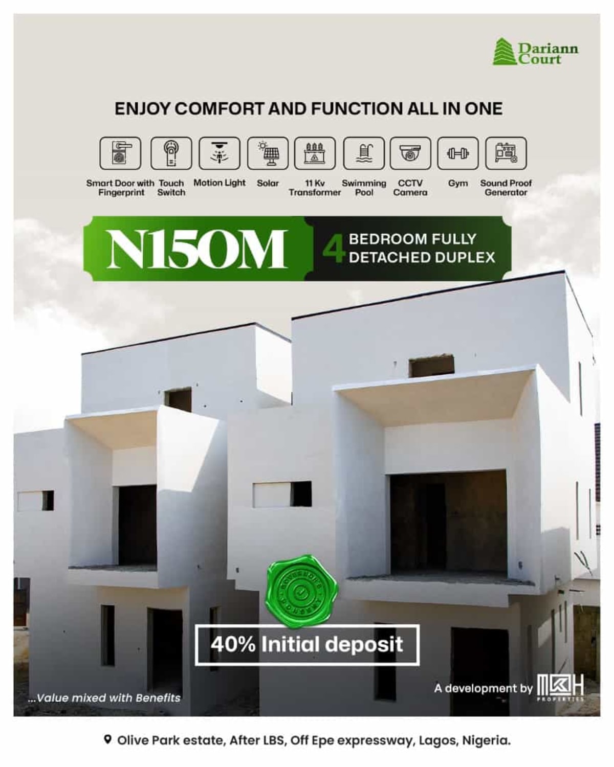 Four bedroom fully detached duplex (299sangotedo)