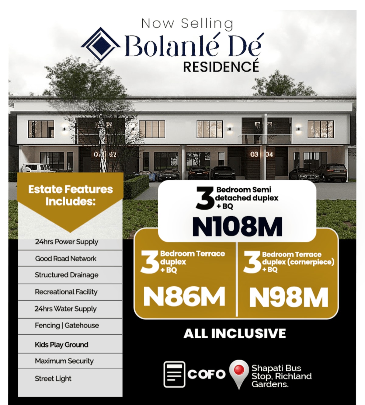Three bedroom terrace duplex (304ibejulekki)