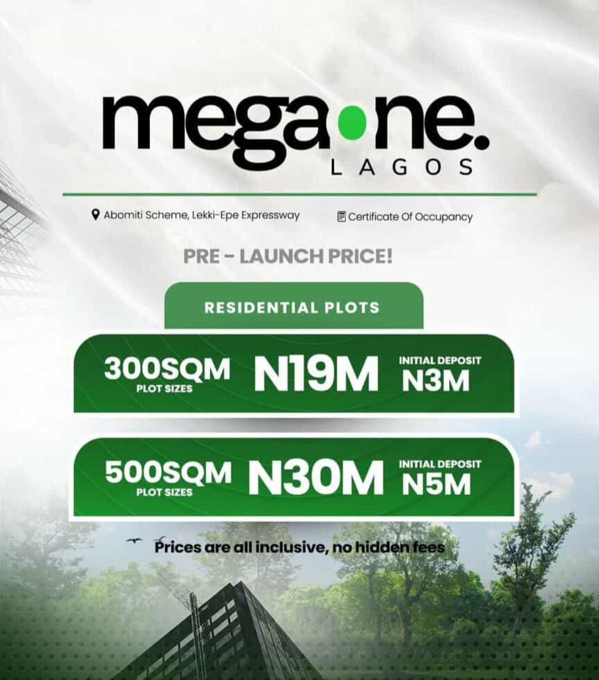 Residential land with c of o (339ibejulekki)