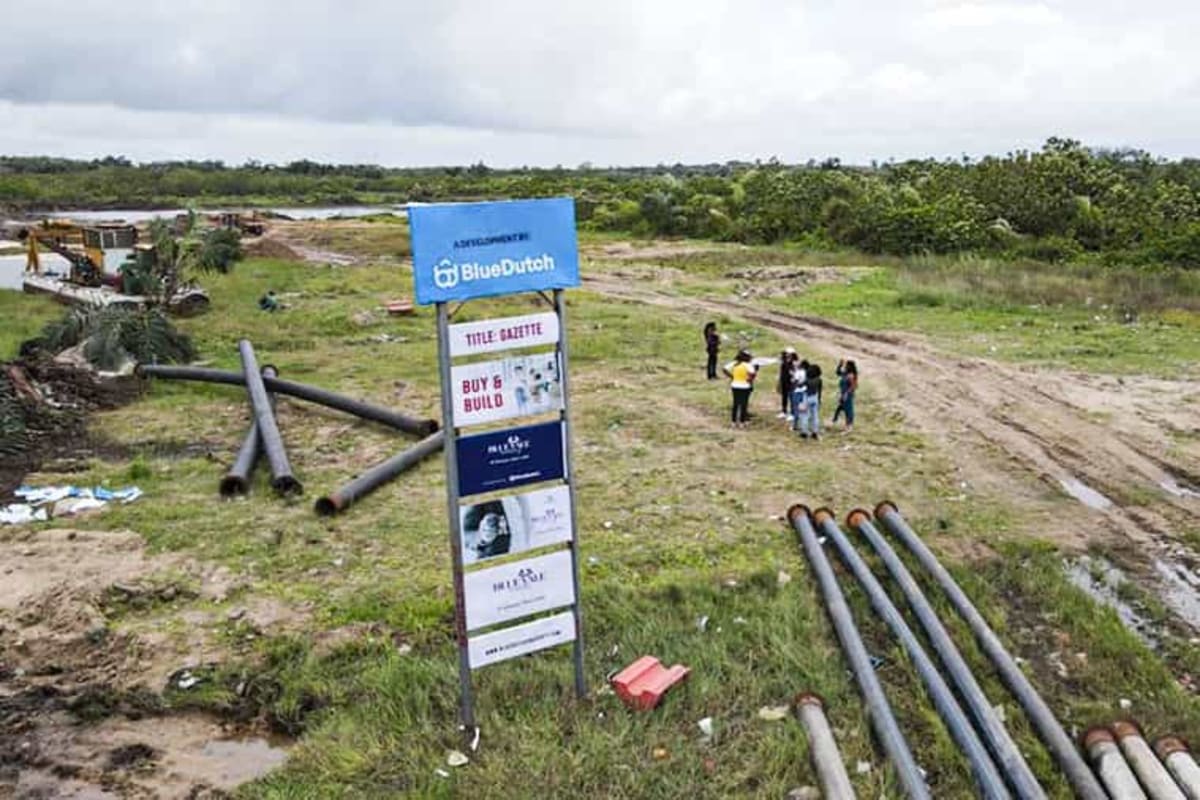 Residential land in blue vale garden estate (455ibeju)