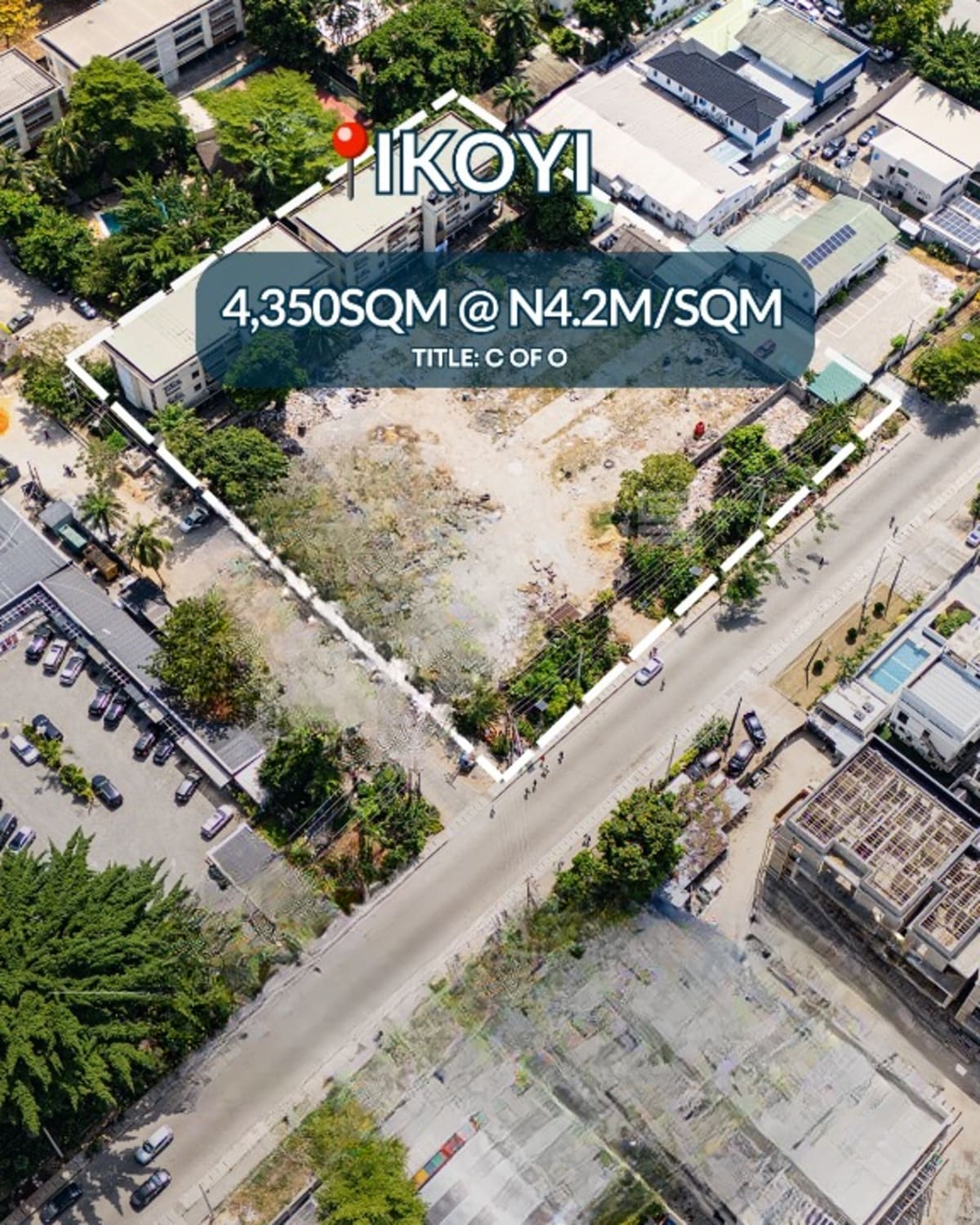 4350sqm land in a well developed environment (756ikoyi)
