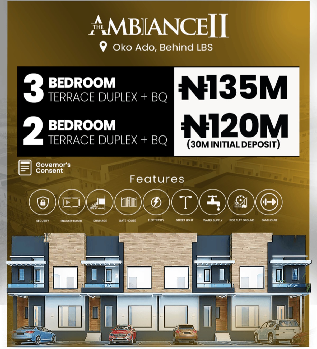 Three bedroom terrace duplex (280sangotedo)