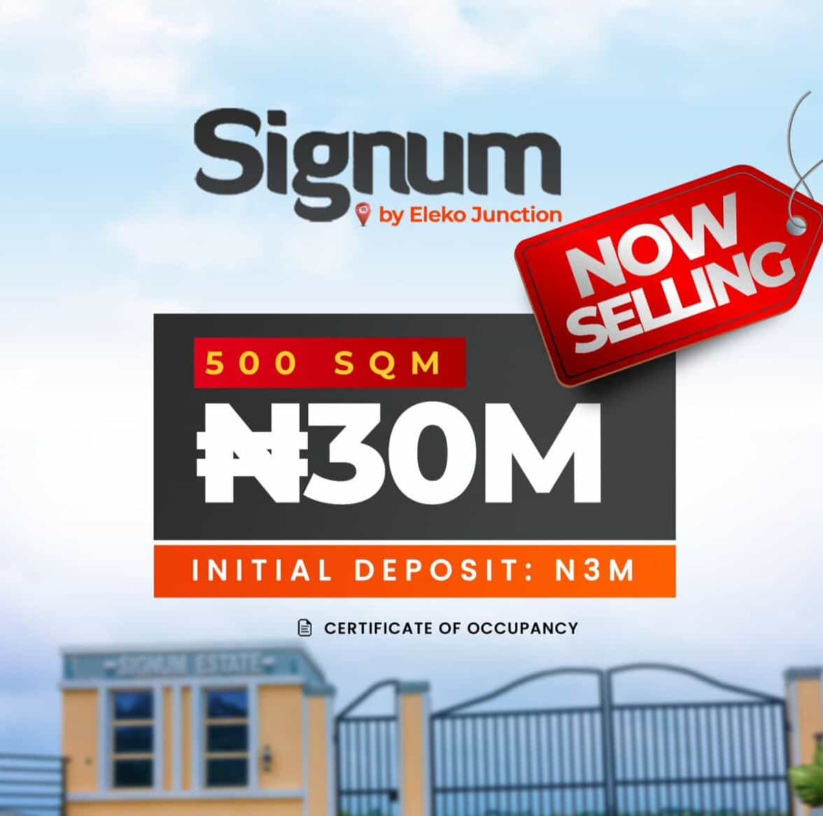 500 sqm land in signum estate (336ibejulekki)