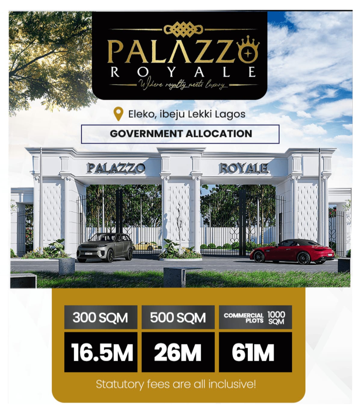 500 sqm residential land (270ibejulekki)