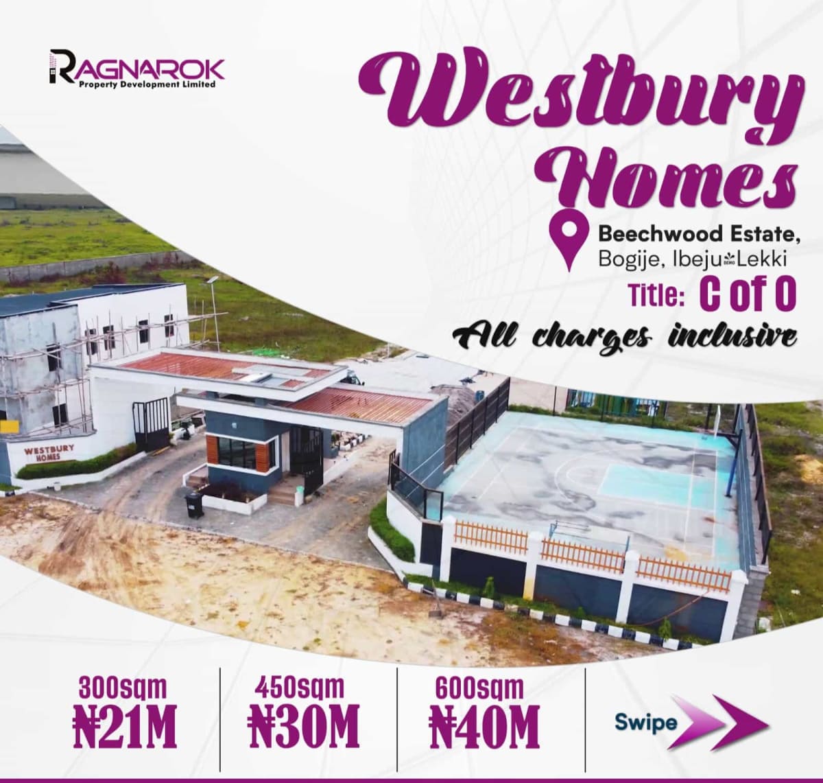 Residential land in beachwood estate (329ibeju)