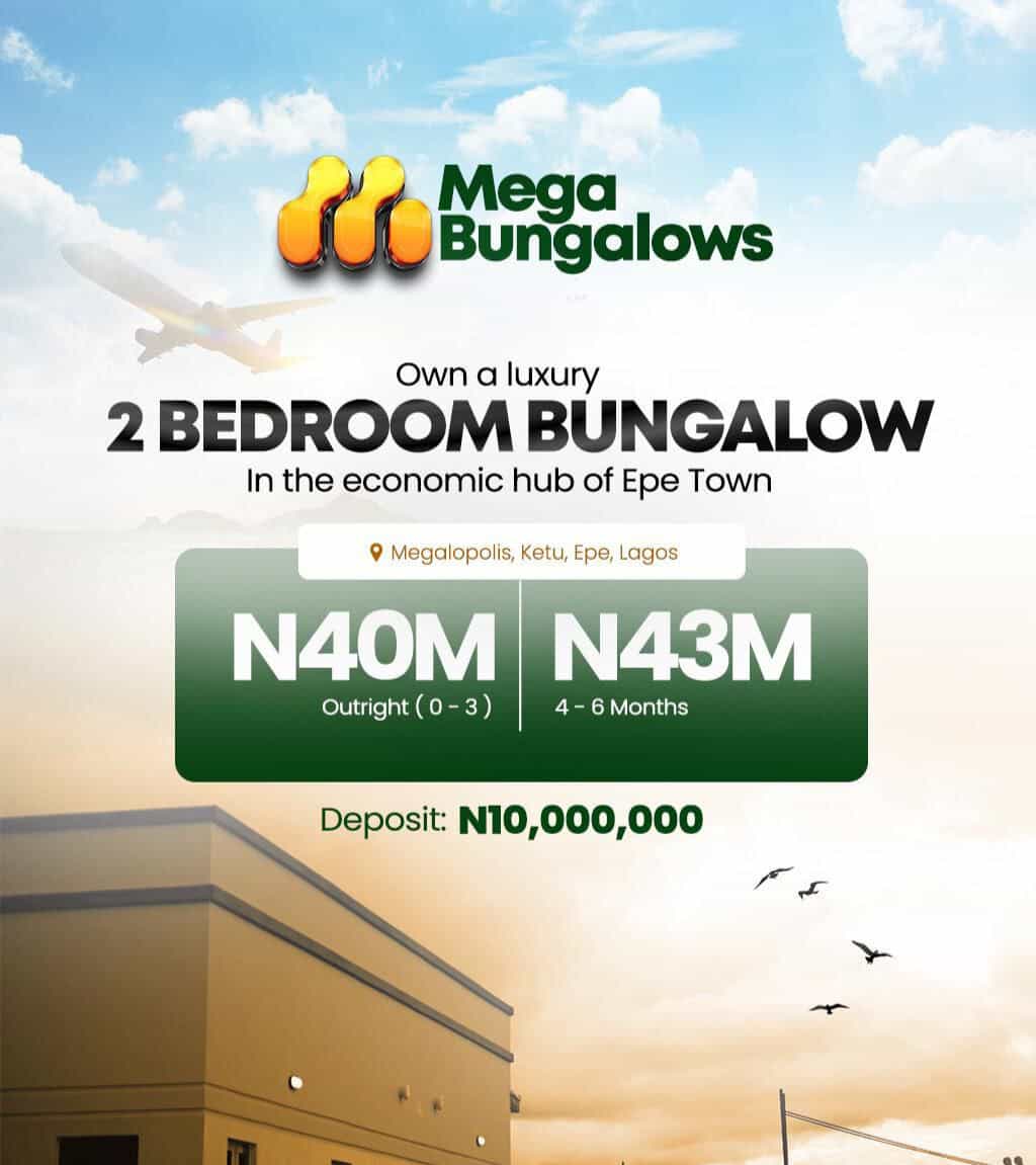 Two bedroom bungalow (335epe)  