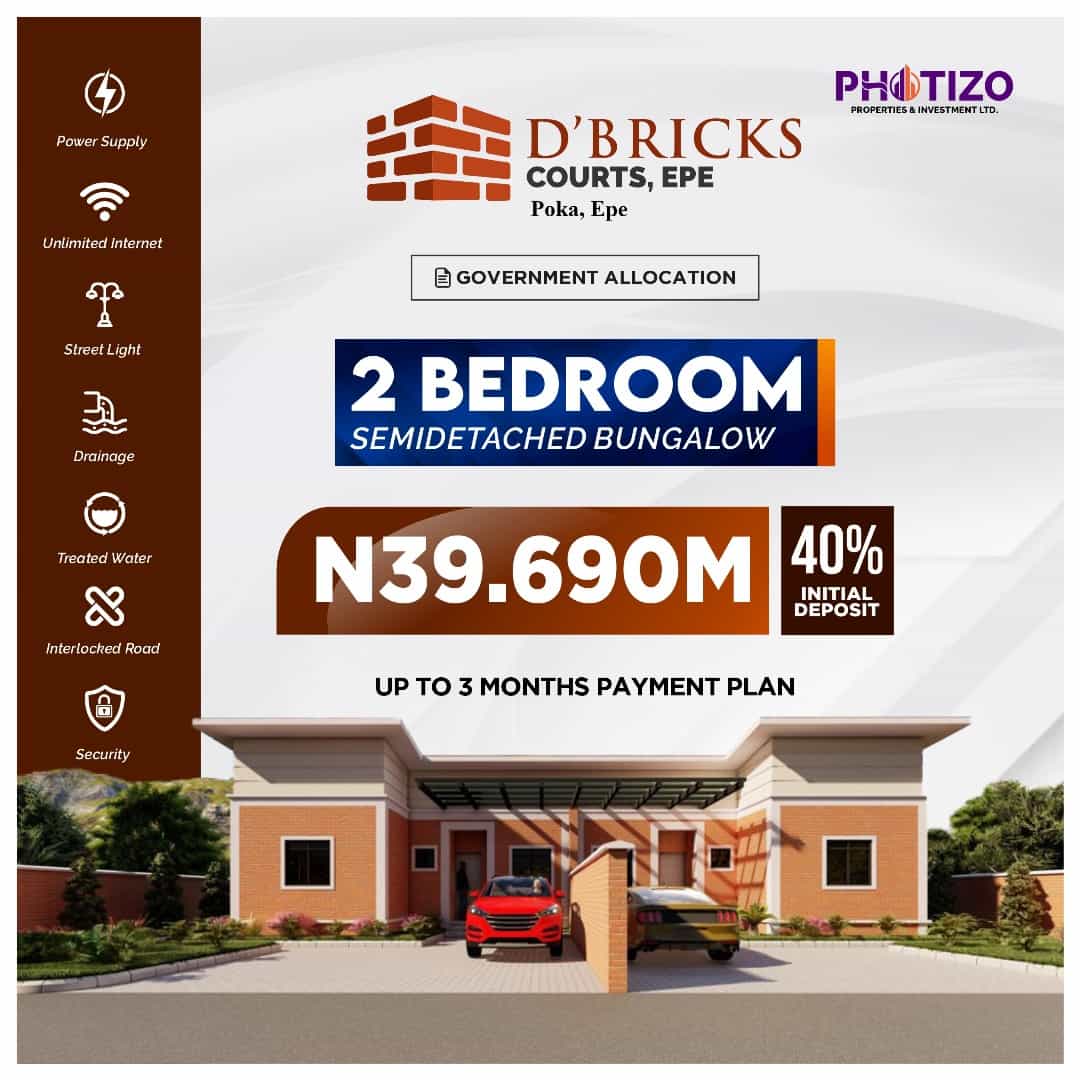 Two bedroom semi detached bungalow (279epe)