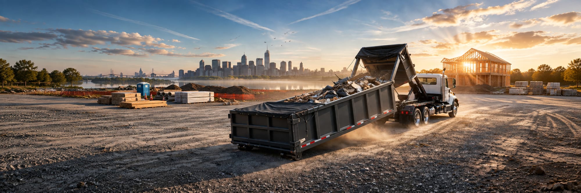 Iron Knuckle Hauling dumpster truck
