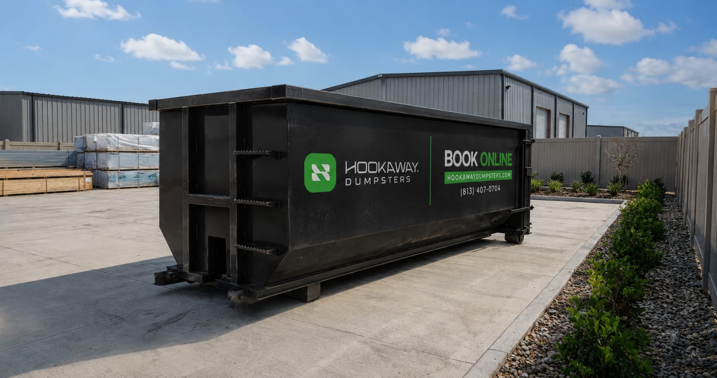 Hookaway 20 yard dumpster