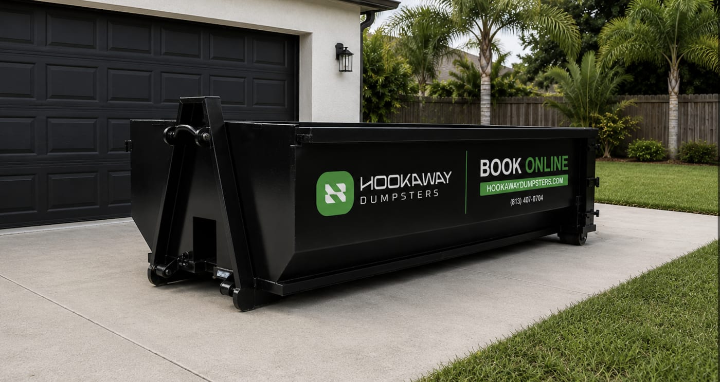 Hookaway 15 yard dumpster