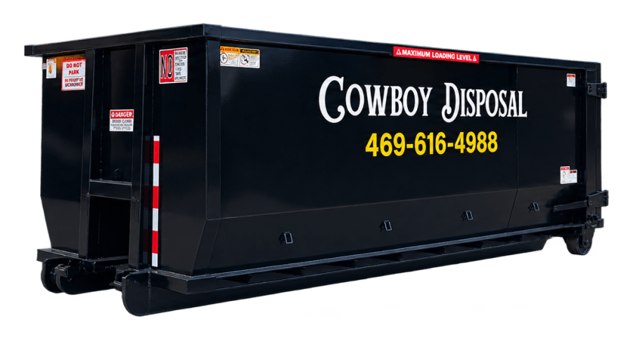 Cowboy Disposal 15 yard roll-off dumpster