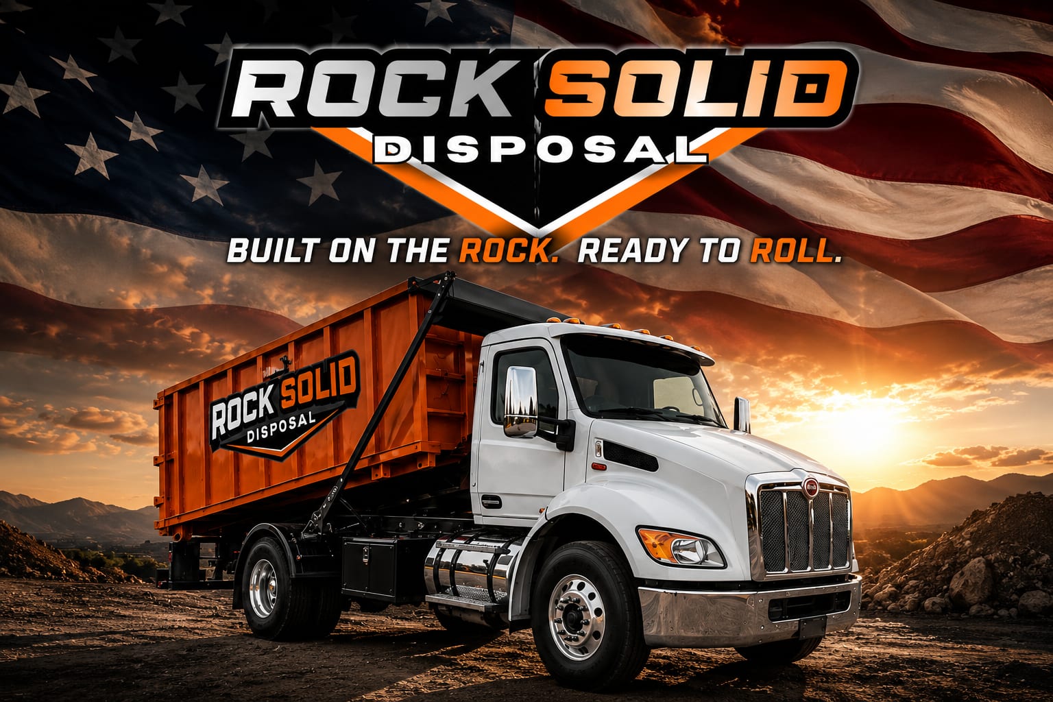 Rock Solid Disposal dump truck and roll-off dumpster service in Culpeper, Virginia