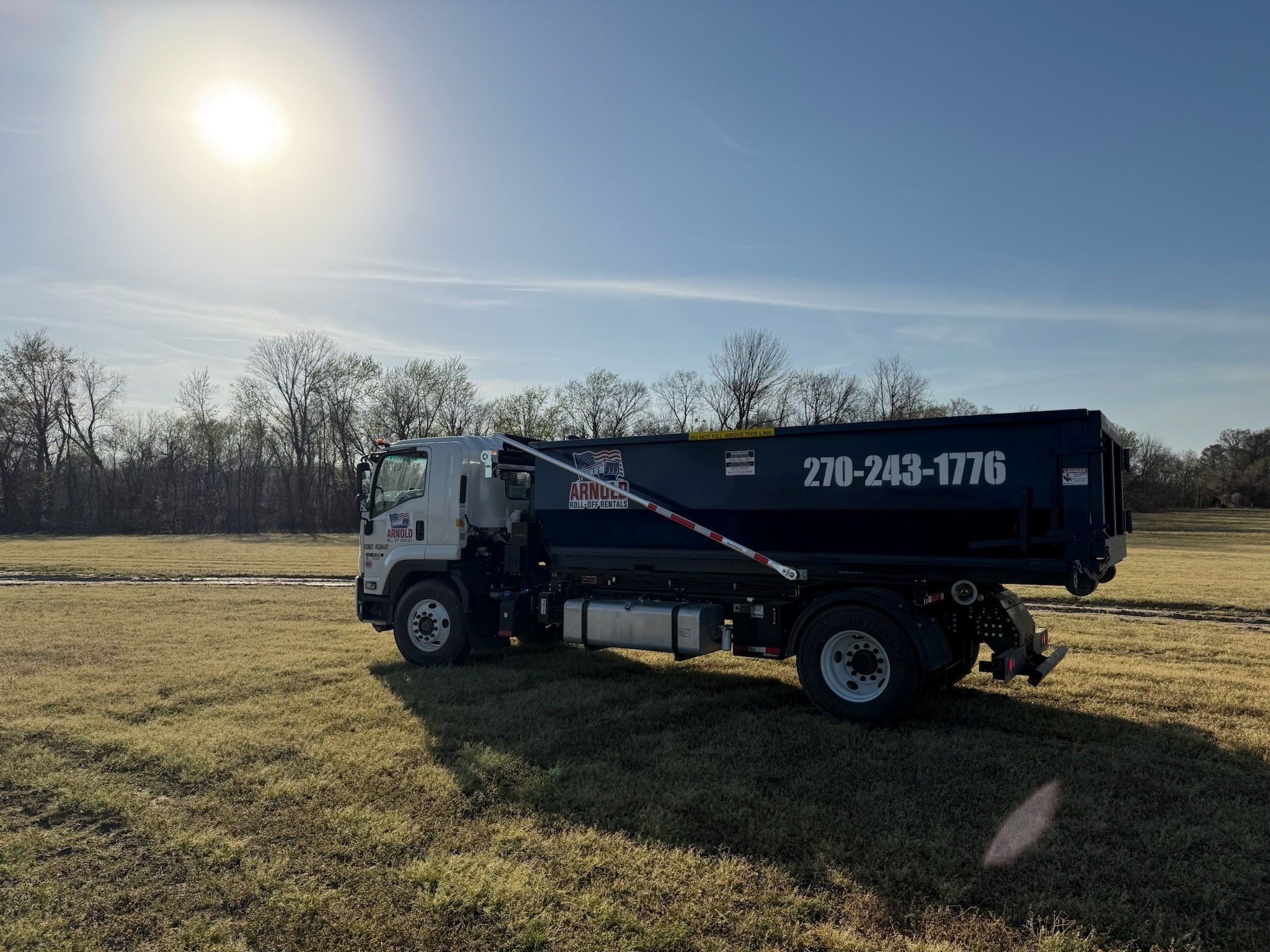 12 yard roll off dumpster from Arnold Roll Off Rentals in Paducah KY