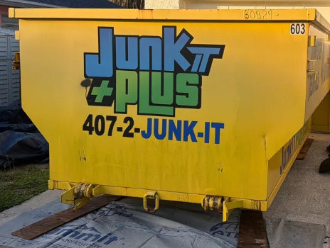 16-yard roll-off dumpster rental delivered in Orlando, Central Florida