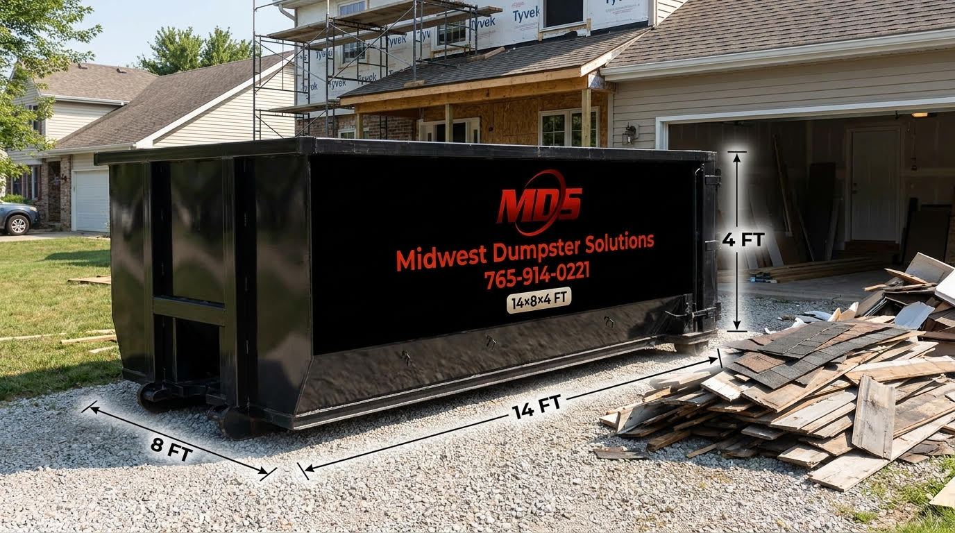 15 yard dumpster East Central Indiana