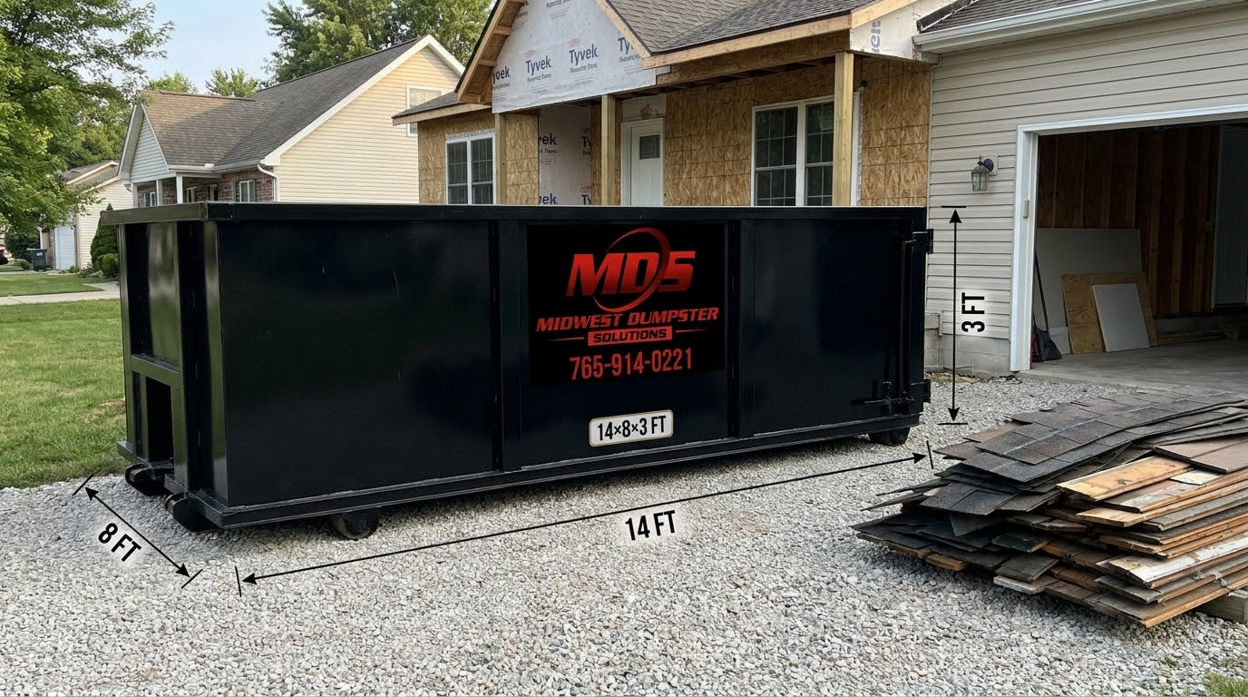 10 yard dumpster East Central Indiana