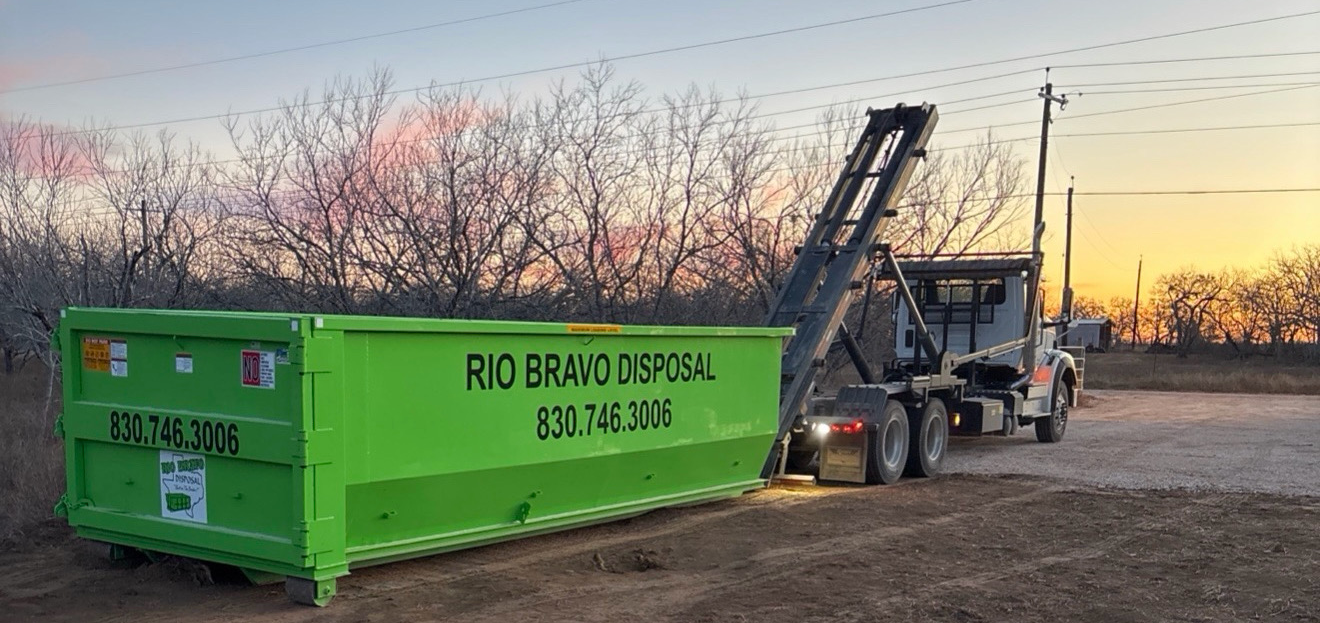 Dumpster rental job site