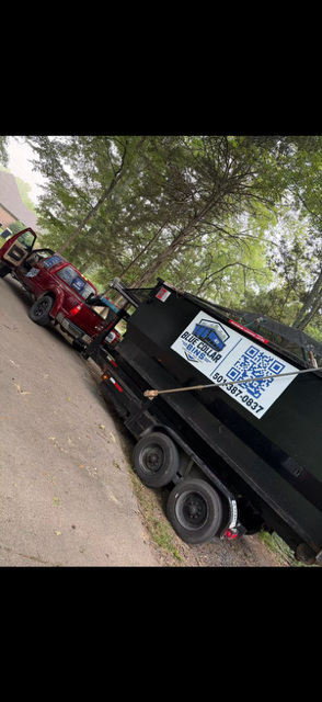 Roll-off dumpster on a residential job site in Arkansas
