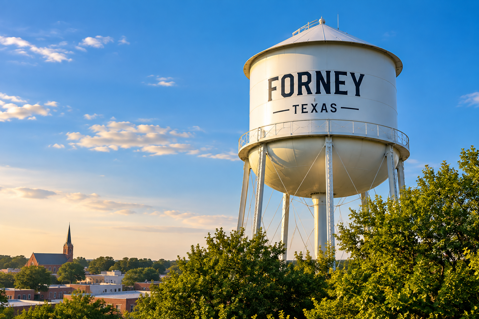 Forney TX — Lawrence Family Dumpster service area