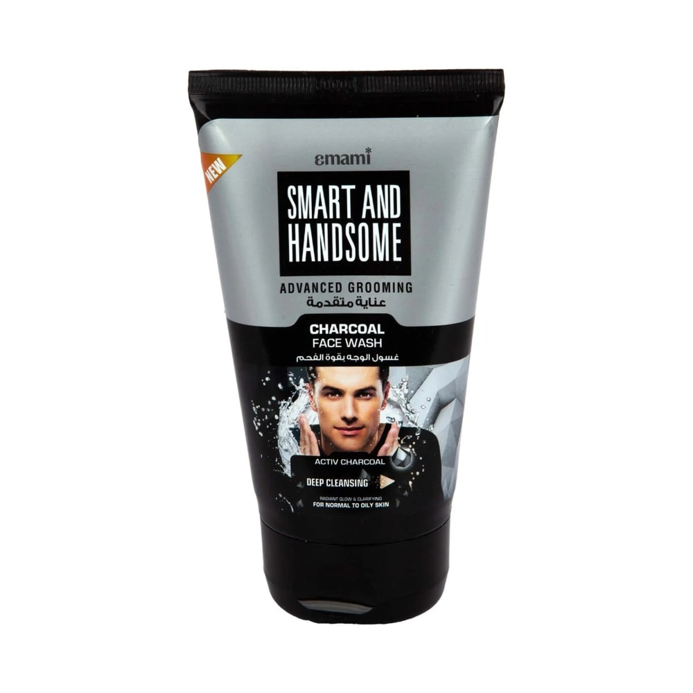 Emami Smart And Handsome Charcoal Face Wash, 50g