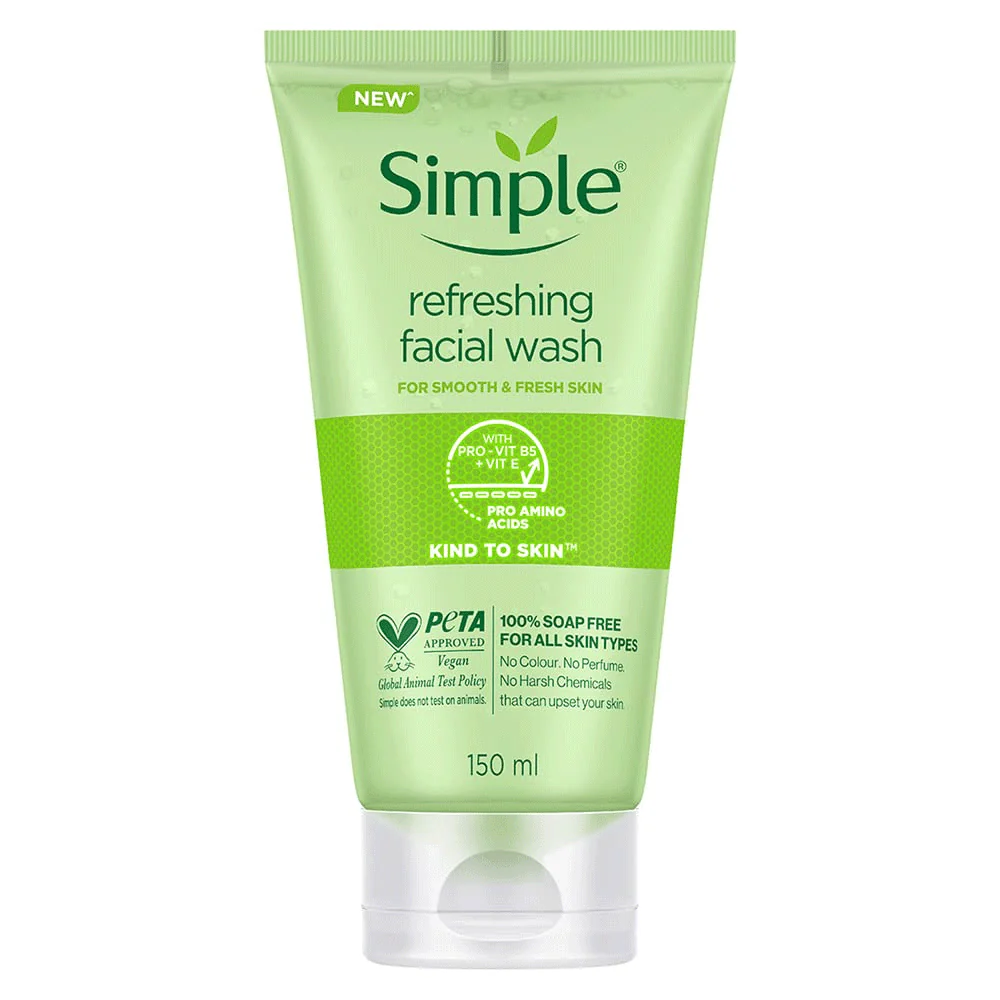 Simple Kind to Skin Refreshing Facial Wash Gel 150ml