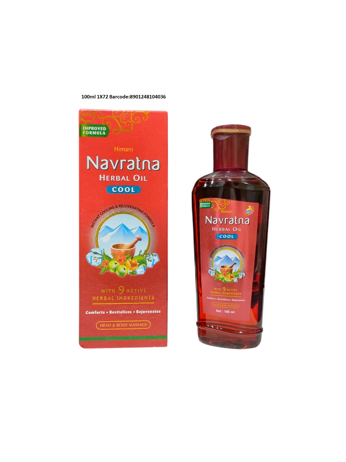 HIMANI NAVRATNA HAIR OIL HERBAL COOL, 100 ML