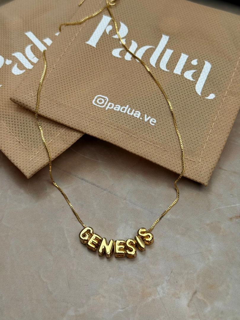 Nombre o inicial letras chunky - Vista 2